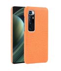 For Xiaomi Mi 10 Ultra Shockproof Crocodile Texture PC + PU Case(Orange)