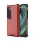 For Xiaomi Mi 10 Ultra Shockproof Honeycomb PC + TPU Case(Red)