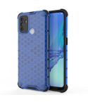 For OPPO A53 2020  Shockproof Honeycomb PC + TPU Case(Blue)