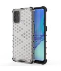 For OPPO A53 2020  Shockproof Honeycomb PC + TPU Case(White)