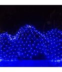 4x6m 672 LEDs Waterproof Fishing Net Lights Curtain String Lights Fairy Wedding Party Holiday Decoration Lamps 220V, EU Plug(Blue Light)