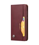 Knead Skin Texture Horizontal Flip Leather Case for Huawei Mate 10 Lite / Maimang 6 / Nova 2i, with Photo Frame & Holder & Card Slots & Wallet(Wine Red)