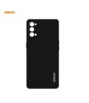 For OPPO Reno4 ENKAY ENK-PC073 Hat-Prince Liquid Silicone Straight Edge Shockproof Protective Case(Black)