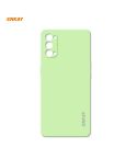 For OPPO Reno4 ENKAY ENK-PC073 Hat-Prince Liquid Silicone Straight Edge Shockproof Protective Case(Light Green)