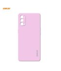 For OPPO Reno4 ENKAY ENK-PC073 Hat-Prince Liquid Silicone Straight Edge Shockproof Protective Case(Purple)