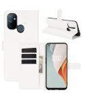 For OnePlus Nord N100 Litchi Texture Horizontal Flip Protective Case with Holder & Card Slots & Wallet(White)