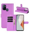 For OnePlus Nord N100 Litchi Texture Horizontal Flip Protective Case with Holder & Card Slots & Wallet(Purple)