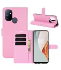 For OnePlus Nord N100 Litchi Texture Horizontal Flip Protective Case with Holder & Card Slots & Wallet(Pink)