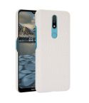 For Nokia 2.4 Shockproof Crocodile Texture PC + PU Case(White)