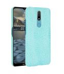 For Nokia 2.4 Shockproof Crocodile Texture PC + PU Case(Light green)