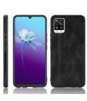 For Vivo V20 Shockproof Sewing Cow Pattern Skin PC + PU + TPU Case(Black)