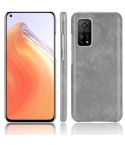 For Xiaomi Mi 10T / Mi 10T Pro Shockproof Litchi Texture PC + PU Case(Gray)