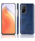 For Xiaomi Mi 10T / Mi 10T Pro Shockproof Litchi Texture PC + PU Case(Blue)