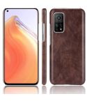 For Xiaomi Mi 10T / Mi 10T Pro Shockproof Litchi Texture PC + PU Case(Brown)