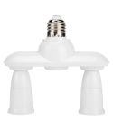 1 to 2 E27 to E27 Socket Distributor Adjustable Converter E27 LED Bulb Holder(2 in 1)