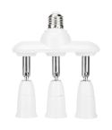 1 to 3 E27 to E27 Socket Distributor Adjustable Converter E27 LED Bulb Holder(3 in 1)