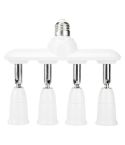 1 to 4 E27 to E27 Socket Distributor Adjustable Converter E27 LED Bulb Holder(4 in 1)