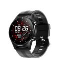 E13 1.28 inch IPS Color Screen Smart Watch, IP68 Waterproof, Silicone Watchband,Support Heart Rate Monitoring/Blood Pressure Monitoring/Blood Oxygen Monitoring/Sleep Monitoring(Black)
