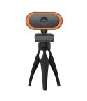 C11 2K Picture Quality HD Without Distortion 360 Degrees Rotate Built-in Microphone Sound Clear Webcams with Tripod(Orange)