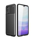 For vivo S9e Carbon Fiber Texture Shockproof TPU Case(Black)
