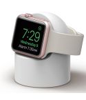 Retro Round Base Silicone Bracket For Apple Watch(White)