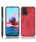 For Xiaomi Redmi Note 10 4G / Note 10S Shockproof Sewing Cow Pattern Skin PC + PU + TPU Case(Red)