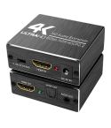 AY78V20 4K 60Hz HDMI 2.0 Audio Splitter 5.1 ARC HD-MI Audio Extractor HDCP 2.2 HDR10 Audio Converter 4K HD-MI Optical TOSLINK SPDIF