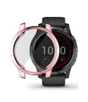 For Garmin Venu 2 45mm / Vivoactive 4 45mm ENKAY Hat-Prince Full Coverage Electroplate TPU Soft Case(Pink)