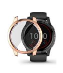 For Garmin Venu 2 45mm / Vivoactive 4 45mm ENKAY Hat-Prince Full Coverage Electroplate TPU Soft Case(Rose Gold)
