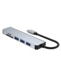 6 in 1 Type C to 3 x USB Ports + SD/TF + HDMI Docking Station
