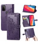 For Ulefone Note 11 Plus Mandala Flower Embossed Horizontal Flip Leather Case with Bracket / Card Slot / Wallet / Lanyard(Purple)