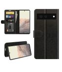 For Google Pixel 6 R64 Texture Single Horizontal Flip Protective Case with Holder & Card Slots & Wallet& Photo Frame(Black)