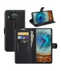 For Nokia X10/X20 Litchi Texture Horizontal Flip Protective Case with Holder & Card Slots & Wallet(Black)