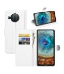 For Nokia X10/X20 Litchi Texture Horizontal Flip Protective Case with Holder & Card Slots & Wallet(White)
