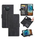 For Nokia X10/X20 Dual-side Magnetic Buckle Horizontal Flip Leather Case with Holder & Card Slots & Wallet(Black)