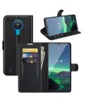For Nokia 1.4 Litchi Texture Horizontal Flip Protective Case with Holder & Card Slots & Wallet(Black)