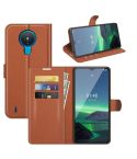 For Nokia 1.4 Litchi Texture Horizontal Flip Protective Case with Holder & Card Slots & Wallet(Brown)