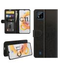 For OPPO Realme C11 2021 R64 Texture Single Horizontal Flip Protective Case with Holder & Card Slots & Wallet& Photo Frame(Black)