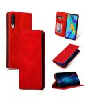 Retro Skin Feel Business Magnetic Horizontal Flip Leather Case for Huawei P30(Red)