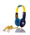 KID101 Portable Cute Children Learning Wired Headphone(Black Yellow)