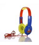KID101 Portable Cute Children Learning Wired Headphone(Blue Red)