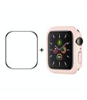 ENKAY Hat-Prince PC Frame + Full Coverage PMMA HD Screen Protector Film For Apple Watch Series 8 / 7 41mm(Pink)