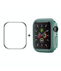 ENKAY Hat-Prince PC Frame + Full Coverage PMMA HD Screen Protector Film For Apple Watch Series 8 / 7 41mm(Green)