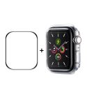 ENKAY Hat-Prince PC Frame + Full Coverage PMMA HD Screen Protector Film For Apple Watch Series 8 / 7 41mm(Transparent)