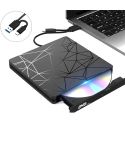 USB 3.0 Type-C DVD Drive Driverless High Speed Read Write Recorder CD Burner External DVD-RW Player