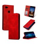 Retro Skin Feel Business Magnetic Horizontal Flip Leather Case for Google Pixel 3A XL(Red)