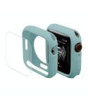 ENKAY Hat-Prince Protective TPU Watch Case + Full Coverage PET Screen Protector Film For Apple Watch Series 8 / 7 41mm(Green)