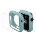 ENKAY Hat-Prince Protective TPU Watch Case + Full Coverage PET Screen Protector Film For Apple Watch Series 8 / 7 45mm(Green)