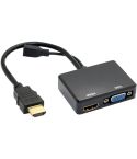 Multi-screen Display One-to-two HDMI to VGA Converter