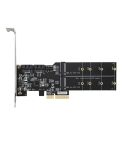 SATA3.0 PCIE3.0 to 2-port M.2 (B-KEY) Adapter Card